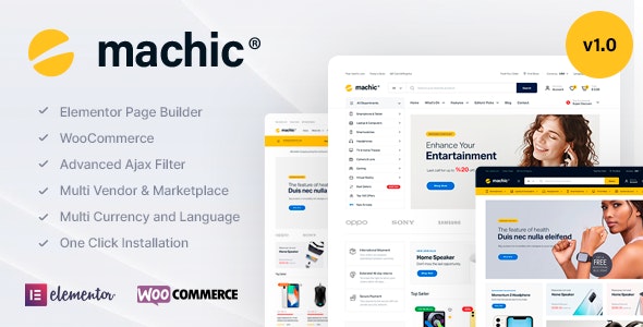 Machic – 电子数码产品在线商店 WooCommerce 主题-Machic – Electronics Store WooCommerce Theme